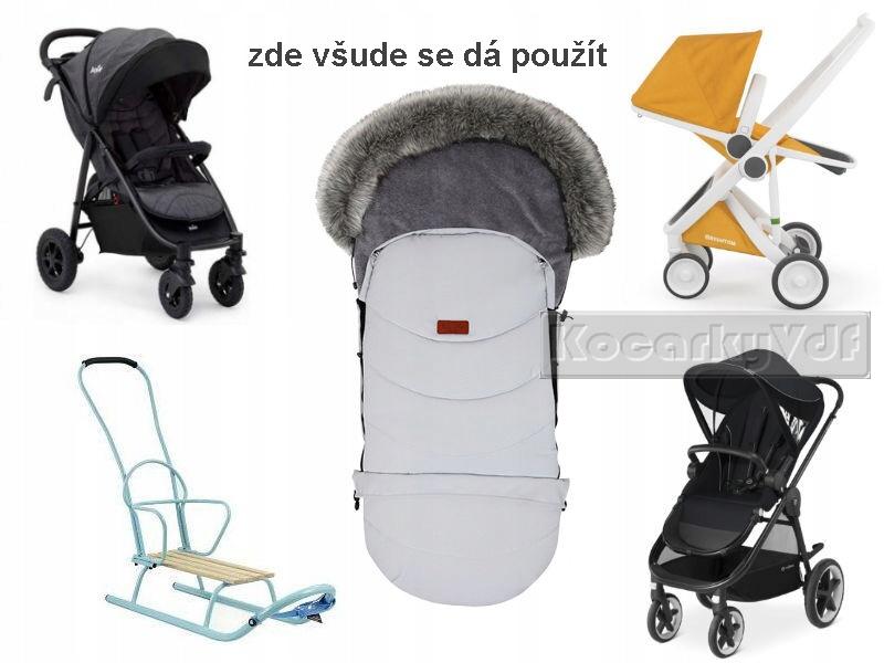Luxusní fusak Eskimo šedá