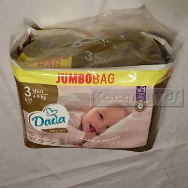 DADA EXTRA CARE Jumbo Bag VEL. 3 - 96 KS (4-9 KG)