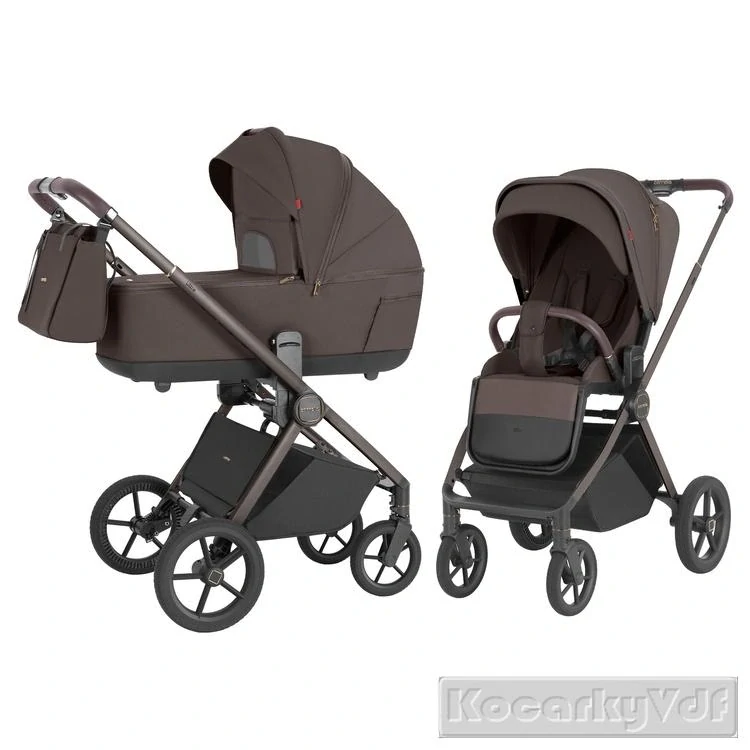 Kombinovaný kočárek CARRELLO Ultra CRL-6527 ořechová béžová